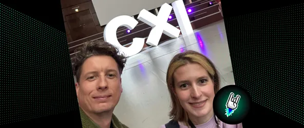 Tommi Gutscher und Roxanne Josefus bei der CXI Konferenz 2026 in Bielefeld.